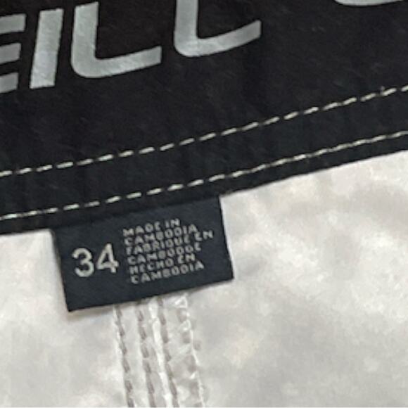 O’Neill Red & Grey Polkadot Surf Swim Board Shorts Size 34 - Picture 7 of 10